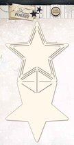 2 Card Shapes - Frozen Forest - Kerst - 15 x 22,8cm- Voor Home Deco, Kaarten Maken en Fotoalbum