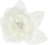 Satin roses met suction cups, creme, 5.5cm (1 zakje met 10 stuks)