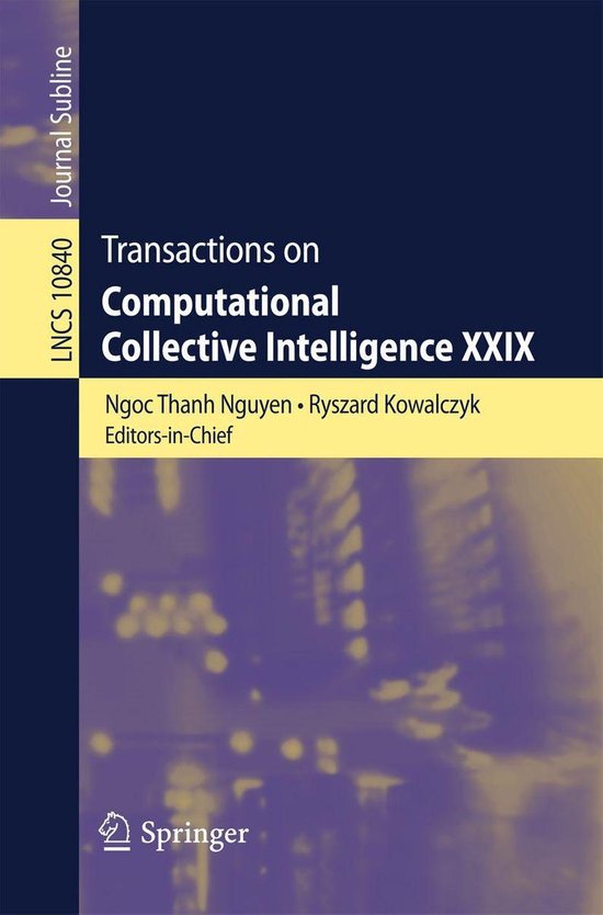 Computer Science (R0) - Transactions on Computational Collec ... - cover