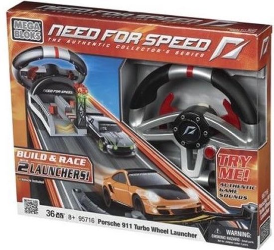 Mega Bloks Need For Speed Porsche Turbo Wheel - Constructiespeelgoed