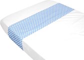 Taftan - Lakentje polkadots - 100 x 80 cm - licht blauw