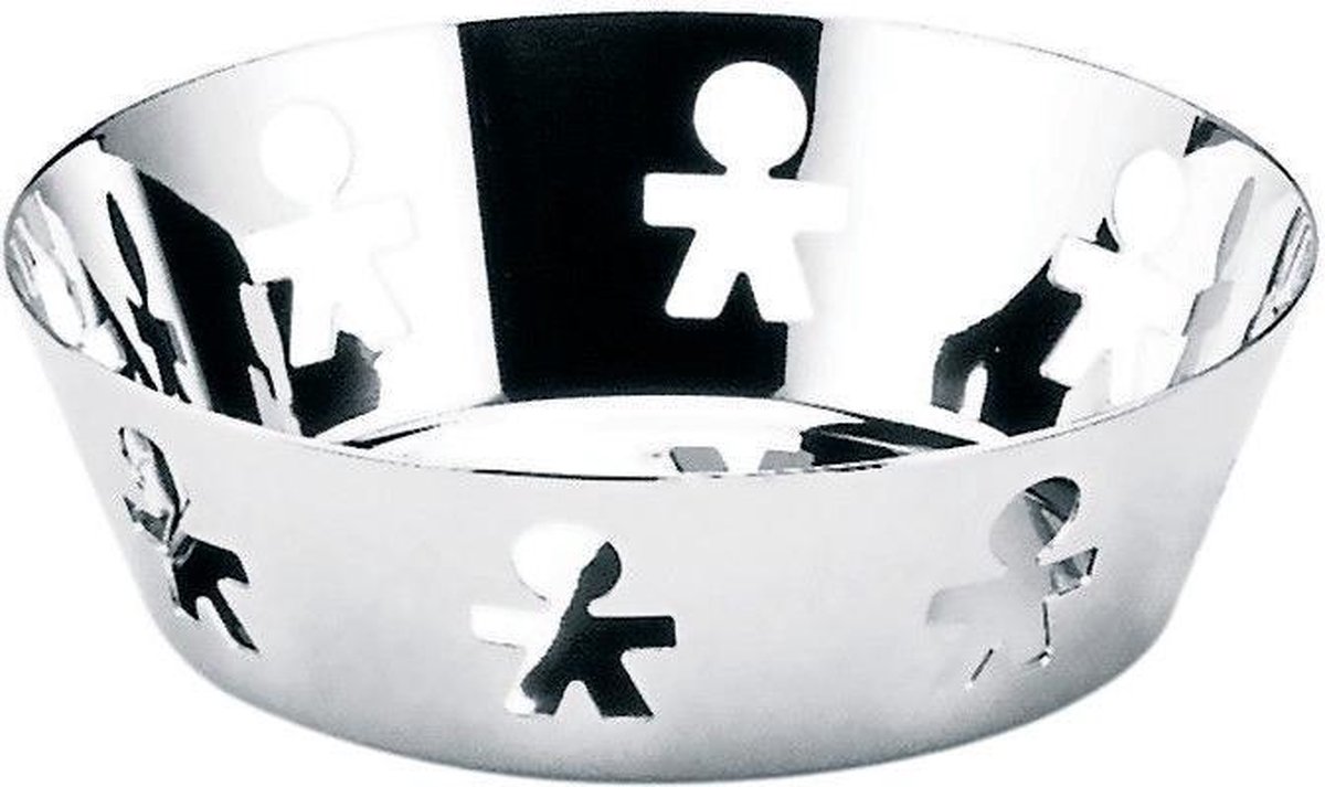 Alessi Girotondo pierced basket - Schaal - Zilver