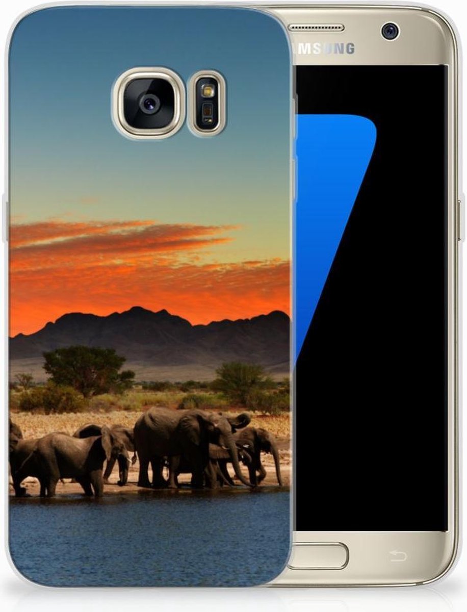 Samsung Galaxy S7 TPU Hoesje Olifanten