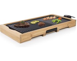 Tristar Bakplaat - BP-2641 - 2200W - Gourmet, Bamboo grill 51x25,4cm - 6 personen - PFAS-Vrij