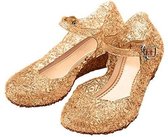 Prinsessen schoenen goud - Elsa / Anna schoenen maat 29 (valt als maat 27) - voor bij je Elsa jurk