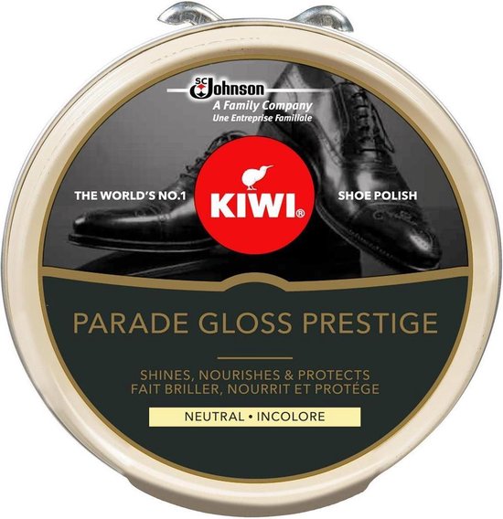 Kiwi Schoenpoets Transparant - Neutraal - Kleurloos - Schoencreme - Parade Gloss 50ml