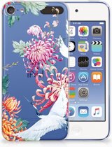 Geschikt voor iPod Touch 5 | 6 TPU-siliconen Hoesje Bird Flowers