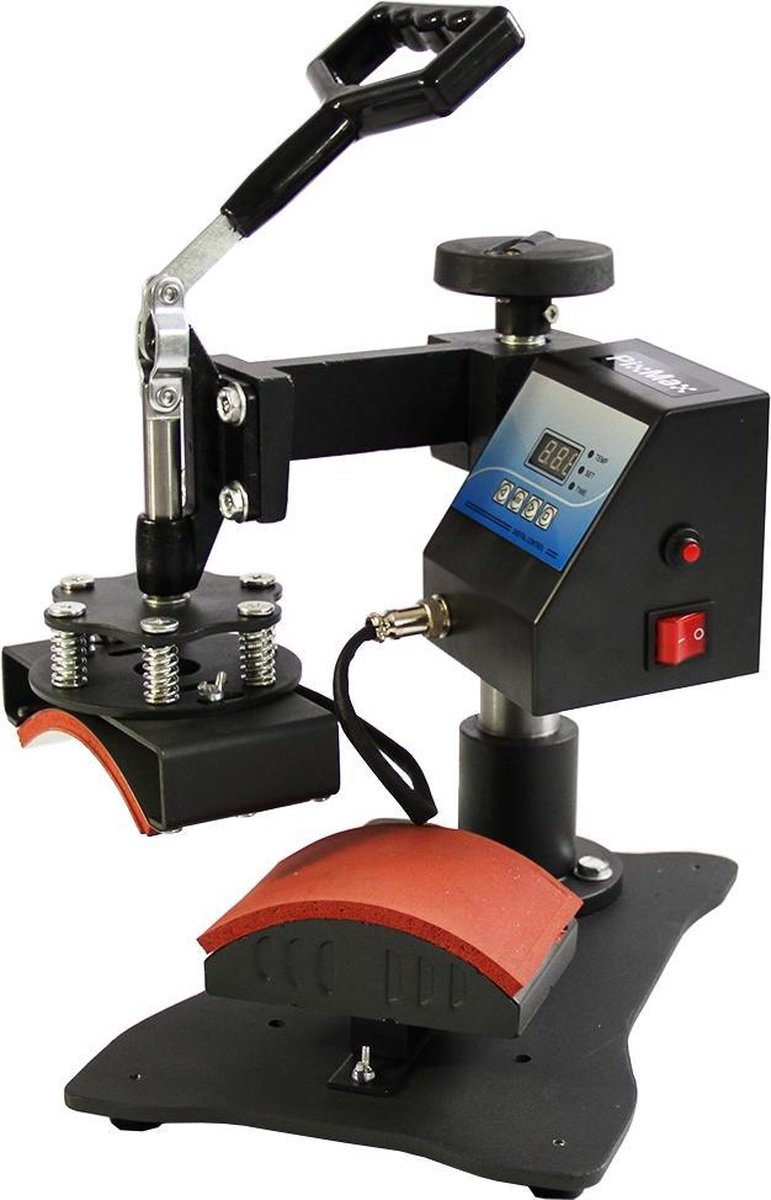 PixMax Sublimatie Petten Hitte Pers Machine GRATIS 10 vellen