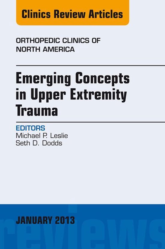 The Clinics: Orthopedics Volume 44-1 - Emerging Concepts in  ... - cover