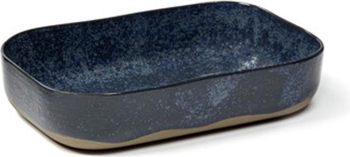 Merci for Serax extra diep bord L blauw/grijs