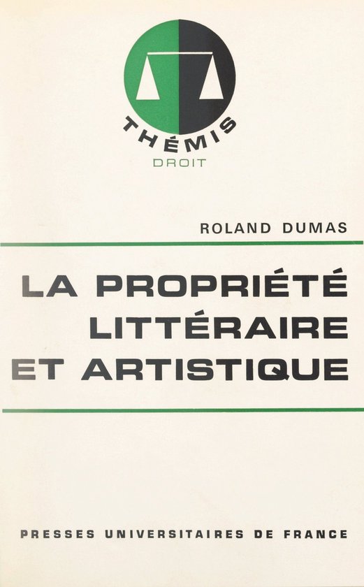 La propriété littéraire et artistique - cover