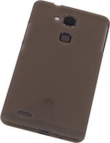 Huawei Ascend Mate 7 - TPU Hoesje Transparant Grijs - Back Case Bumper Hoes Cover