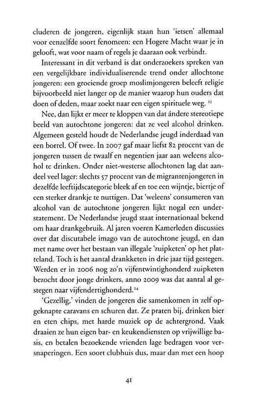 Tekstpagina met informatie over jongeren en hun religieuze overtuigingen.