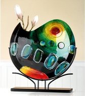 Decoratie vaas Sunrise - Glass art - 47 cm Hoog