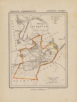 Historische kaart, plattegrond van gemeente Vlijmen in Noord Brabant uit 1867 door Kuyper van Kaartcadeau.com