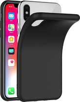 Zwart TPU Siliconen Case Hoesje voor iPhone X / Xs