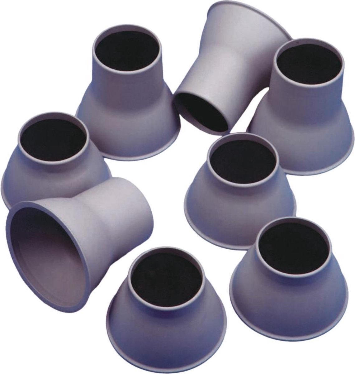 Goedkoopste Bed en stoel verhogers - grijs - olifantpoten - 14 cm