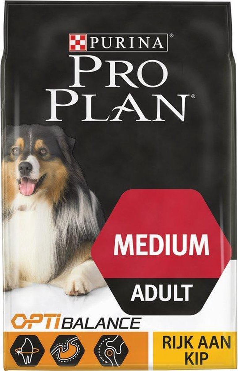 Pro Plan hondenbrokken Medium Adult 14kg Kip-Poulet | bol.com