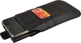 Smartphone Sleeve voor uw Idroid Royal V4 met opbergvakje, zwart , merk i12Cover