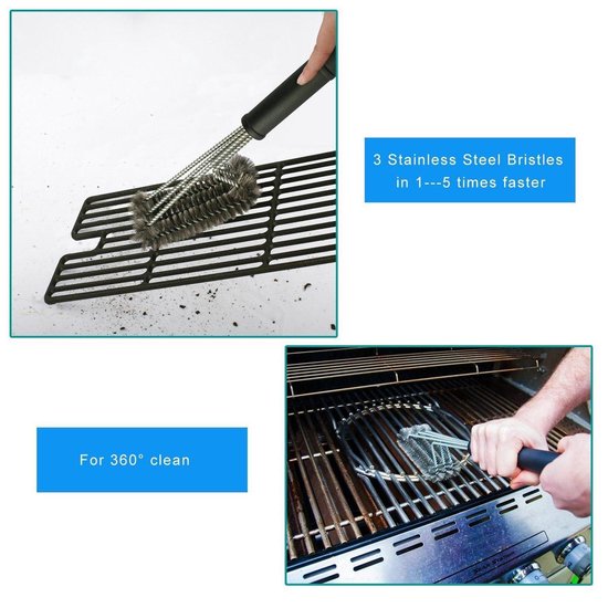 | Barbecue Grill Borstel Mospro 3 extra dikke BBQ Grillborstel, Mospro, Barbecue Grill Cleaner Barbecue
