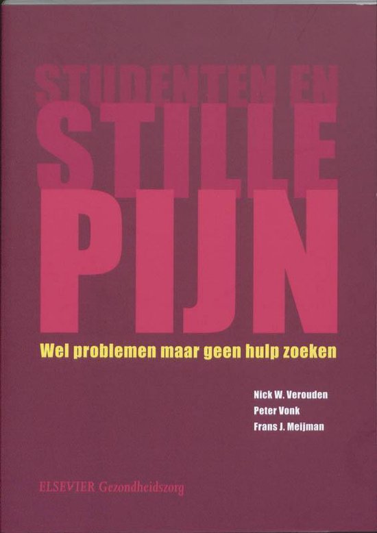 Cover van het boek 'Studenten en stille pijn'