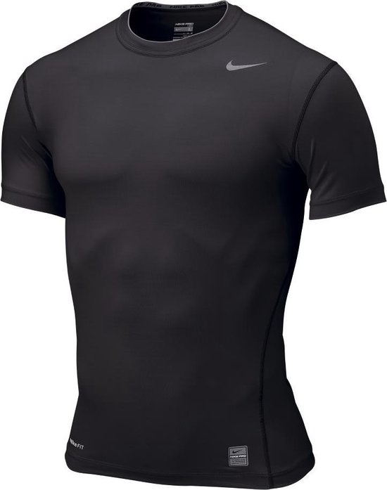 Nike Pro Core Compression Shirt Zwart 269603-010 -S | bol.com