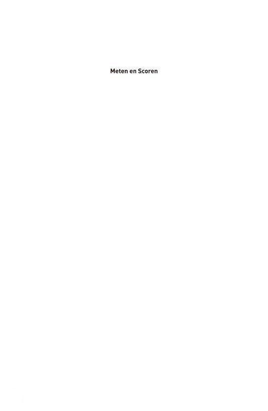 Blanco pagina met de titel 'Meten en Scoren' bovenaan.