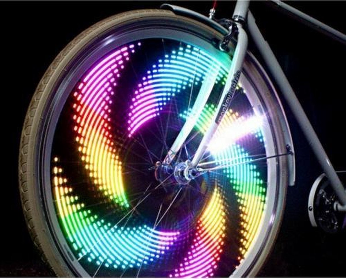 Gevlekt wond verdieping Fietswiel verlichting LED - verschillende kleuren - spaakwielverlichting |  bol.com