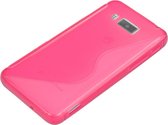 Huawei Ascend W2 Silicone Case s-style hoesje Roze