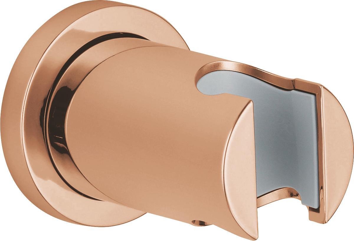 GROHE Rainshower Wandhouder rond - Douchekophouder - Warm sunset (glanzend brons)