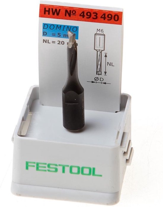 Fraise pour défonceuse DOMINO 6 mm - festool