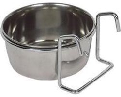 Nobby Vogelvoerbak met beugel - RVS - Ø 9 cm - 2 stuks