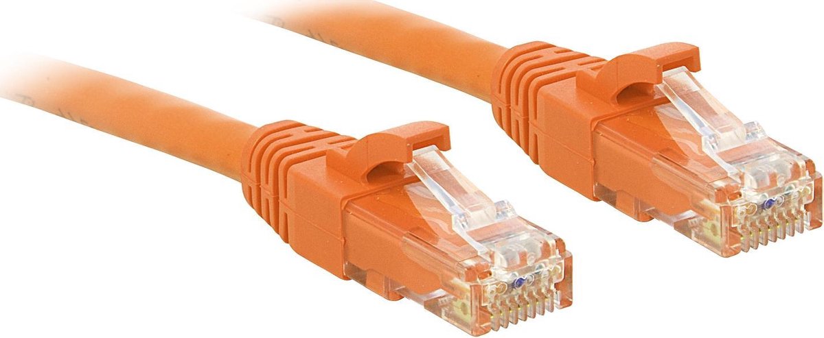 LINDY 48110 RJ45 Netwerkkabel, patchkabel CAT 6 U/UTP 5.00 m Oranje Snagless 1 stuk(s)