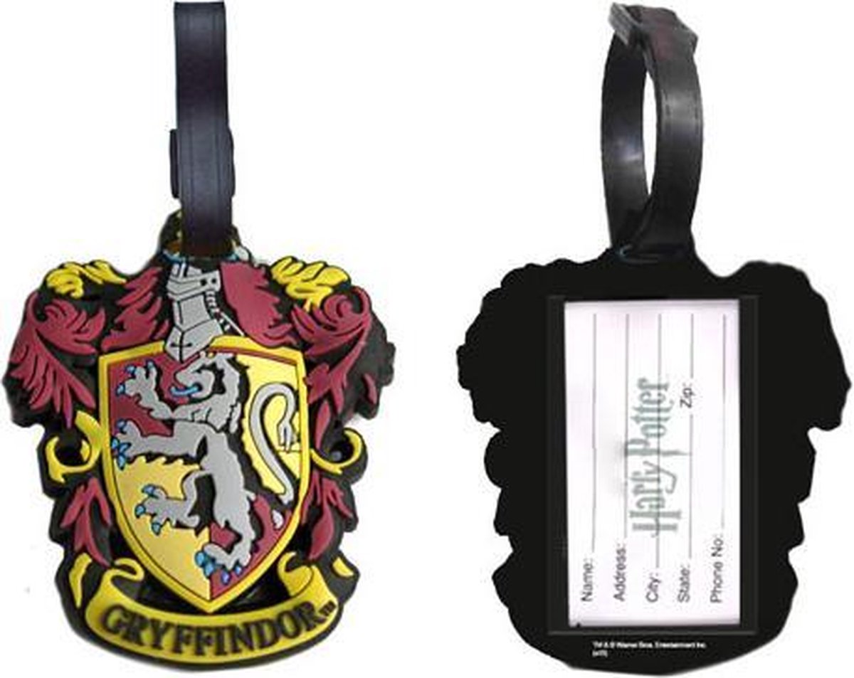 Étiquette De Bagage Harry Potter - Maison Gryffondor - Warner Bros - Monde Des Sorciers