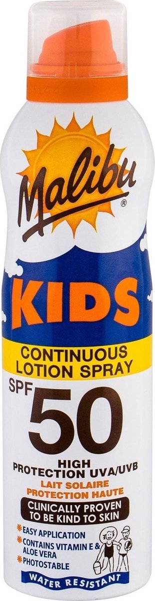 Goedkoopste Malibu Kids Continuous Zonnebrand Spray - 175 ml (SPF 50