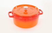 Cuisinova Braadpan - Gietijzer - 5,5 - 28 cm - Oranje