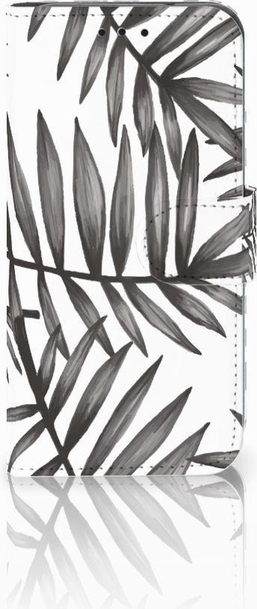 Samsung Galaxy S10e Hoesje Leaves Grey