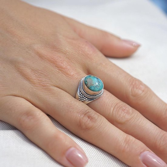 Zilveren ring Turquoise | bol.com