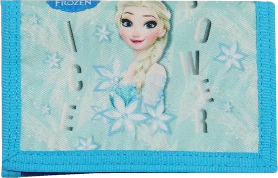Portefeuille Disney Frozen 7,5 X 13 Cm Blauw