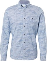Tom Tailor Lange mouw Overhemd - 1008552 Blauw (Maat: S)