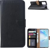 Hoesje Geschikt voor Samsung Galaxy S20 Bookcase Hoesje Zwart met Pasjeshouder
