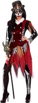 ATOSA - Rode voodoo heks outfit voor dames - XS / S (34 tot 36)