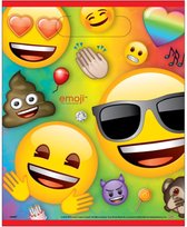 UNIQUE - 8 plastic Emoji Rainbow cadeauzakjes - Decoratie > Feestzakjes