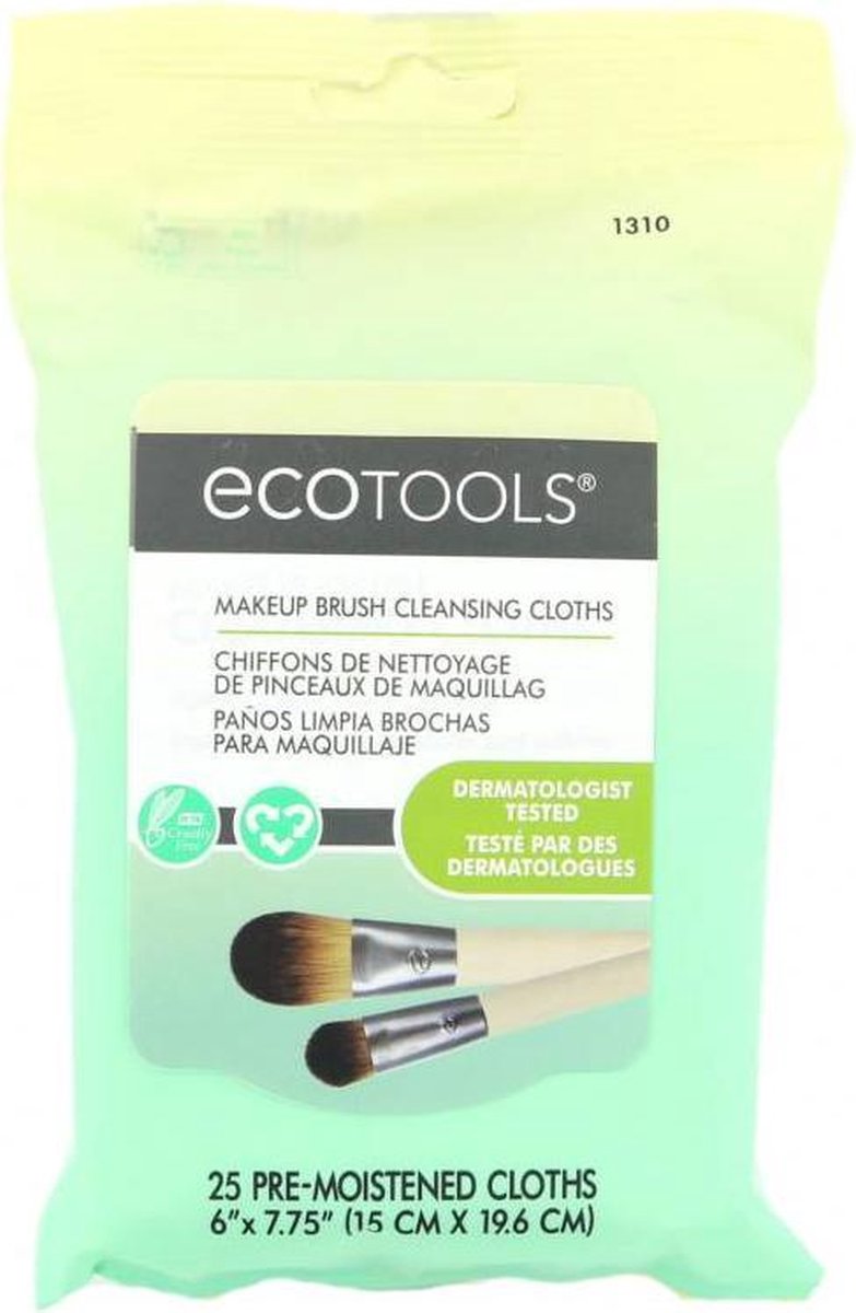 Ecotools Make-up Brush Cleansing Wipes - Kwasten reiniger | bol.com