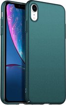 Ultra thin geschikt voor Apple iPhone Xr case - groen + glazen screen protector