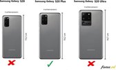 FONU Anti-Shock Verstevigde Backcase Hoesje Samsung Galaxy S20 Plus - Transparant