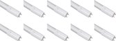 LED TL Buis T8 10 Pack - Aigi - 60cm 10W - Warm Wit 3000K - BES LED