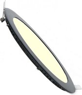 LED Downlight Slim - Inbouw Rond 3W - Dimbaar - Warm Wit 3000K - Mat Zwart Aluminium - Ø90mm - BSE