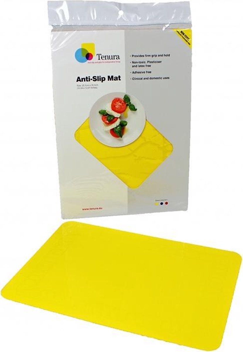Goedkoopste Anti-slip matten rechthoekig - L 45 x B 38 cm geel - Able2