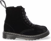 Dr. Martens - Meisjes Laars 1460 T Velvet Black Velvet - Zwart - Maat 22